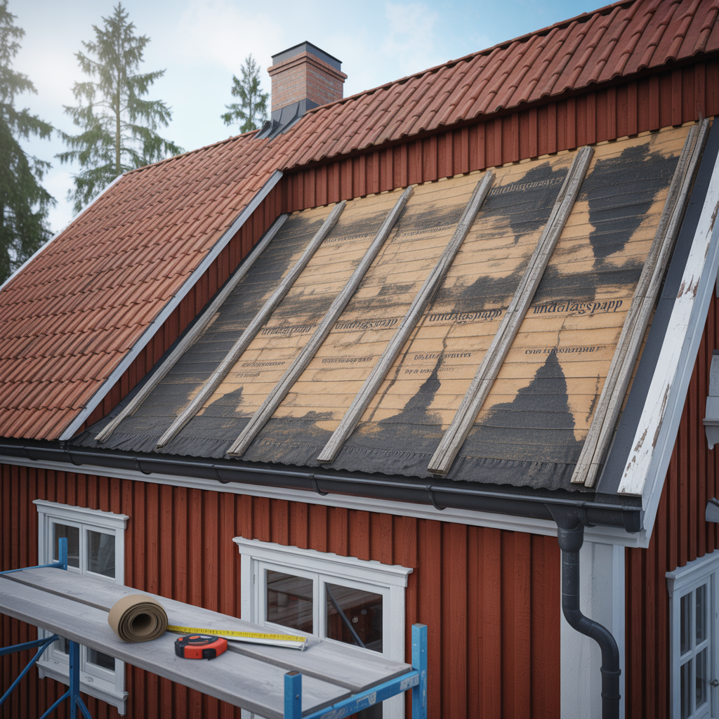 nar behover underlagspapp bytas tecken och kostnader