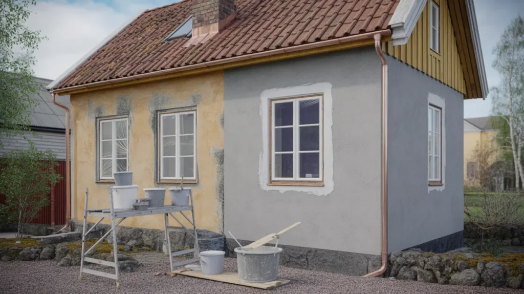 fasadrenovering putsa fasad pris per m rot avdrag och r tt metod f r ditt hus